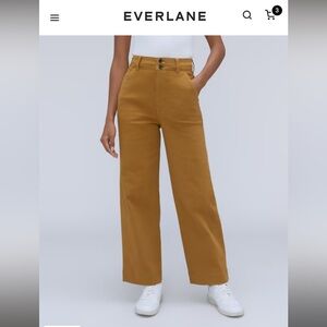 Everlane organic cotton wide leg pant